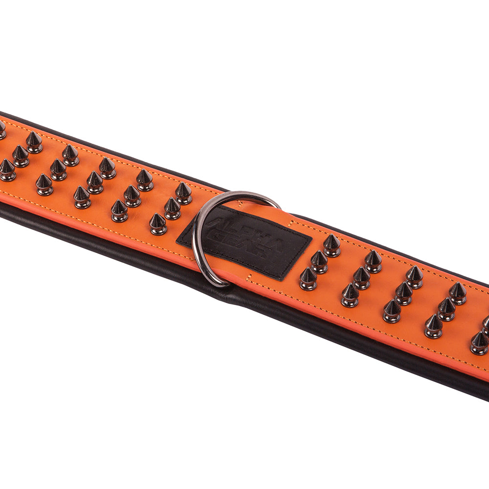 Leather Studded Dog Collar - XL - ALPHADOGDISTRIBUTION