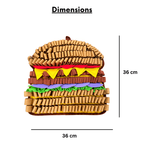 Juicy Hamburger - Snuffle Mat - Alpha Dog Distribution