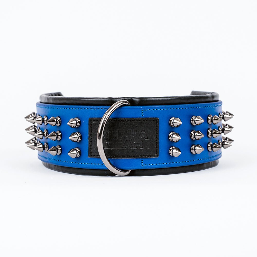 Leather Studded Dog Collar - 2XL - ALPHADOGDISTRIBUTION