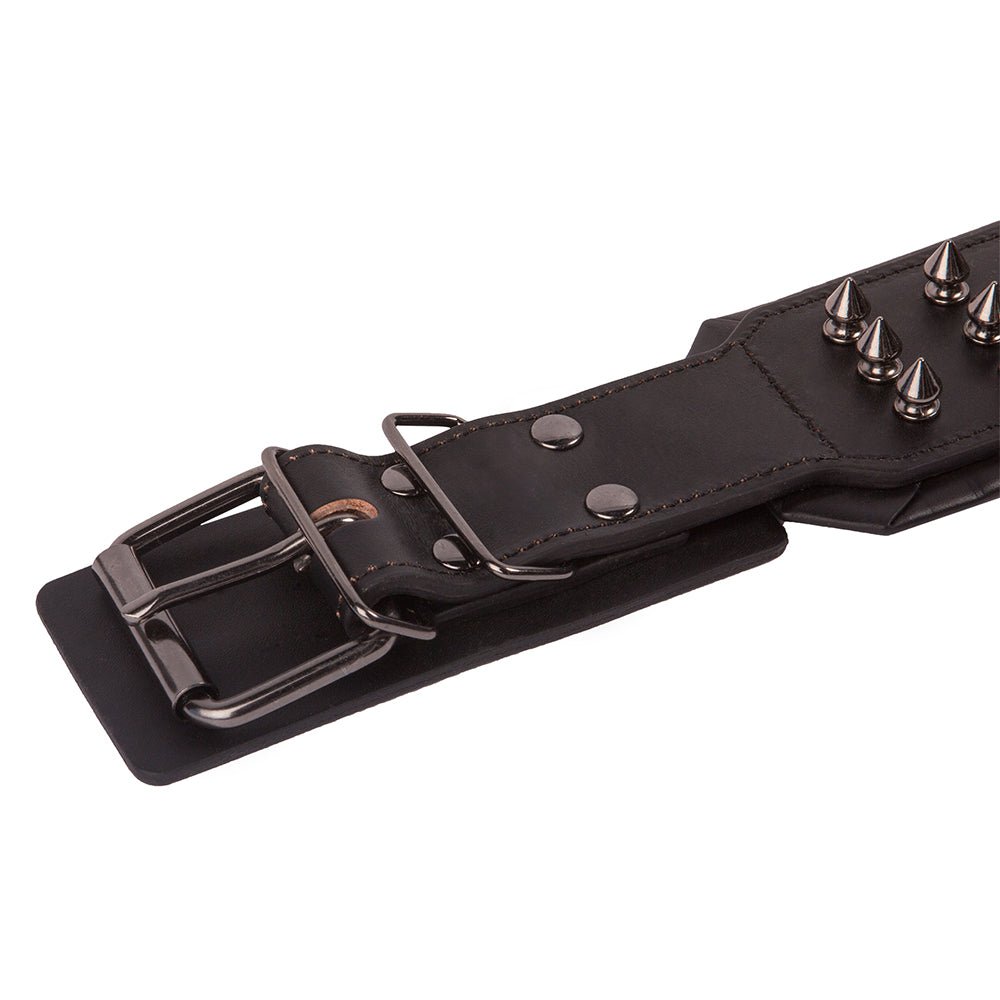 Leather Studded Dog Collar - XL - ALPHADOGDISTRIBUTION