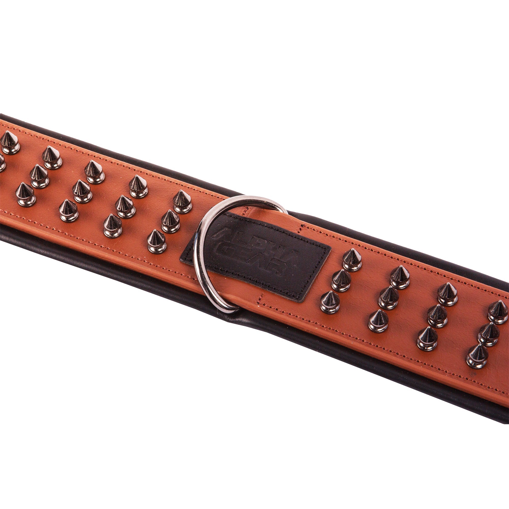 Leather Studded Dog Collar - XL - ALPHADOGDISTRIBUTION