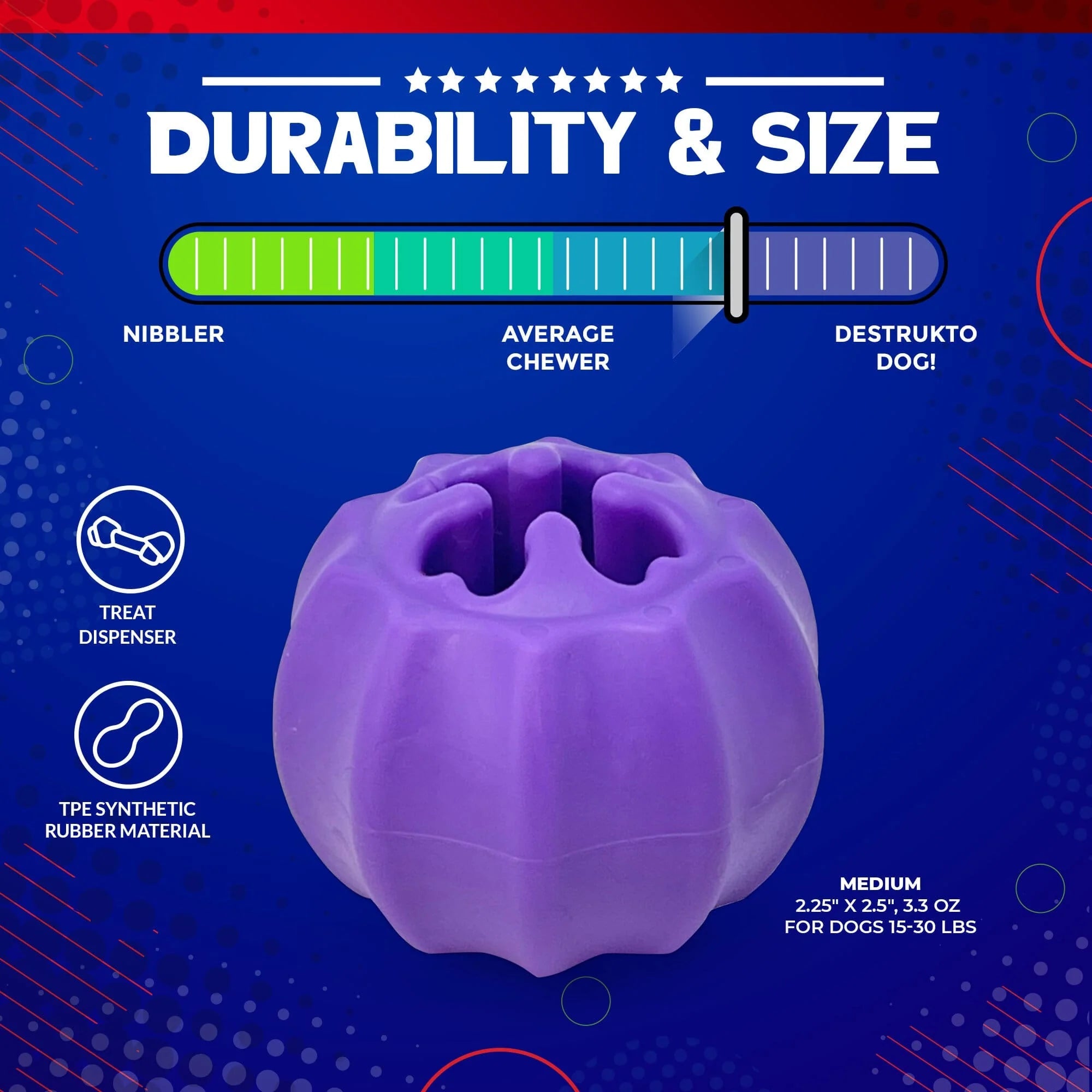 Purple Cross Bones (Bully Stick Holder) - Alpha Dog Distribution