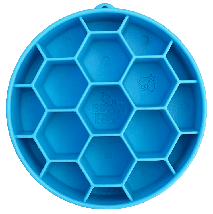 Slow Feeder Blue Honeycomb - Alpha Dog Distribution