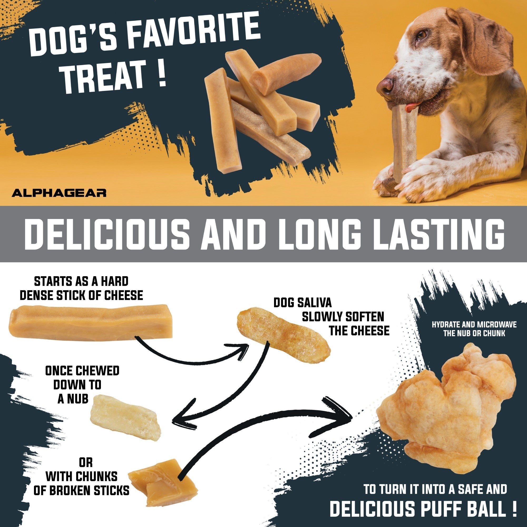 Yak Cheese Dog Chew - Jumbo - ALPHADOGDISTRIBUTION